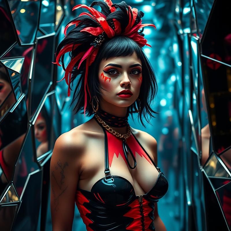 performance art style AI art