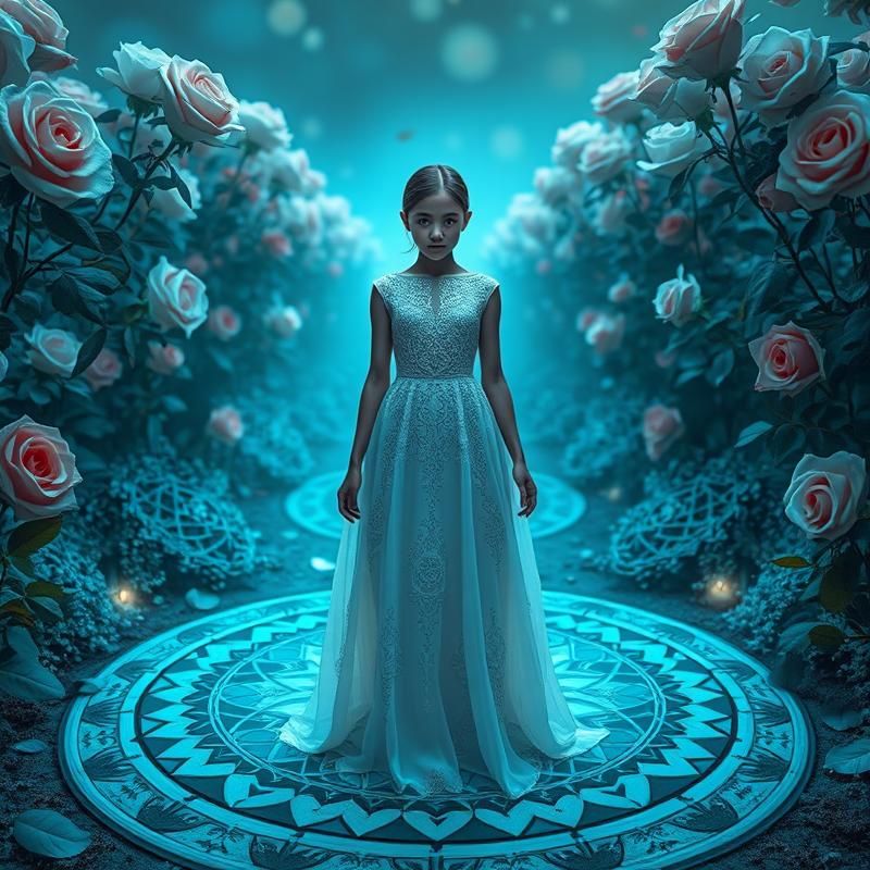 sacred geometry style AI art