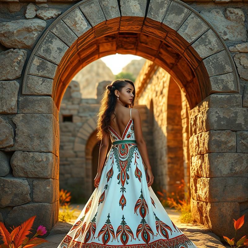 tribal style AI art