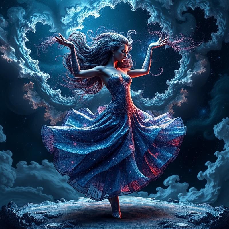 fractal art style AI art