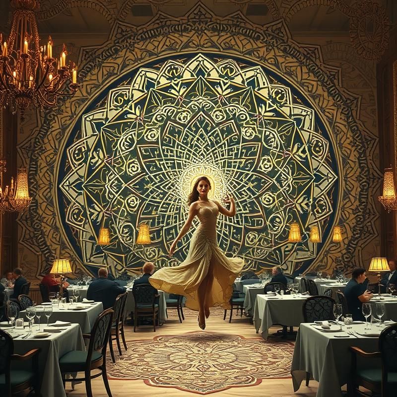 sacred geometry style AI art