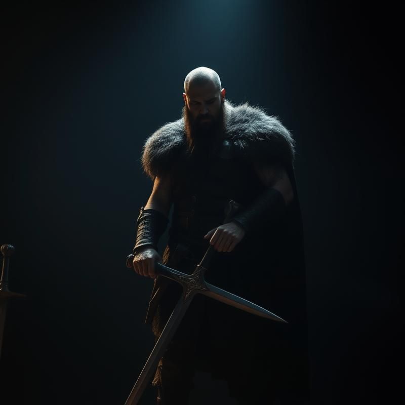 chiaroscuro style AI art