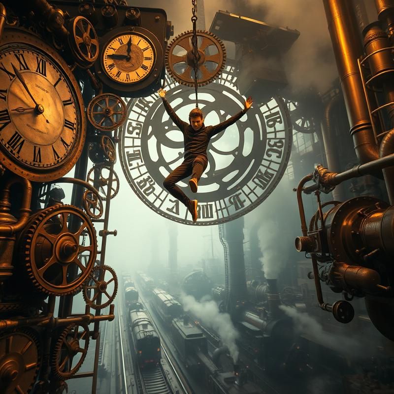 steampunk style AI art