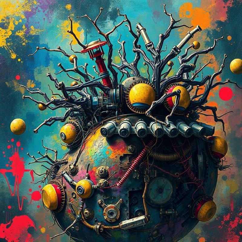 art brut style AI art