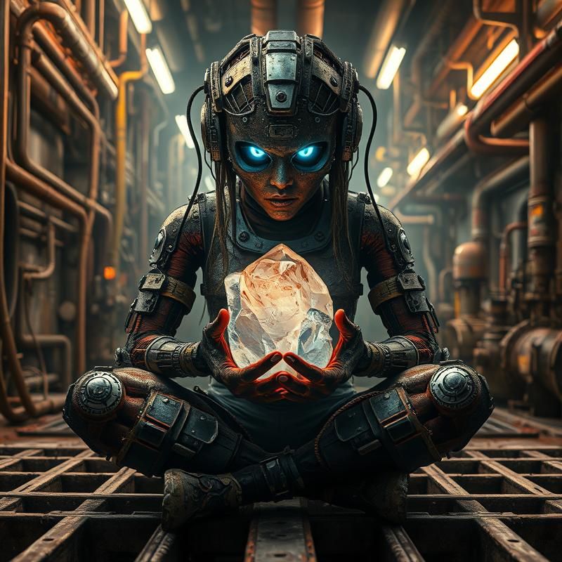 industrial style AI art