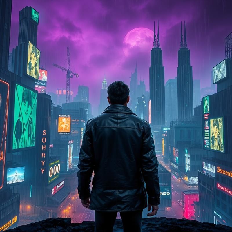 cyberpunk style AI art