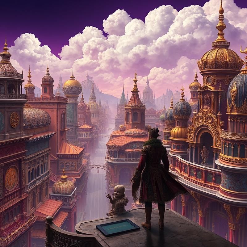 maximalist style AI art