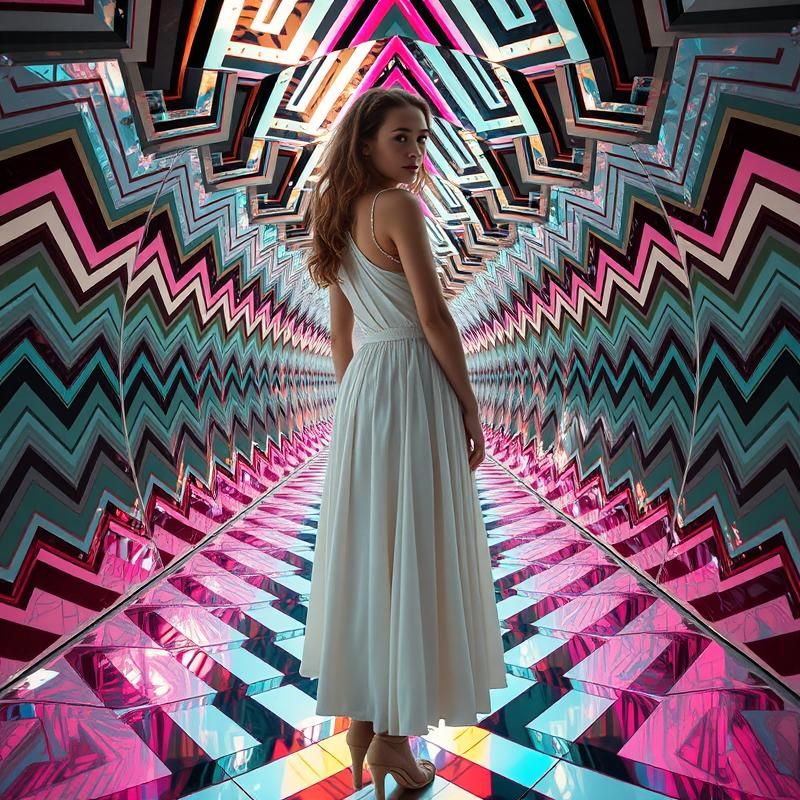 op art style AI art