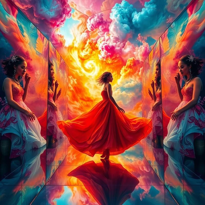 abstract style AI art