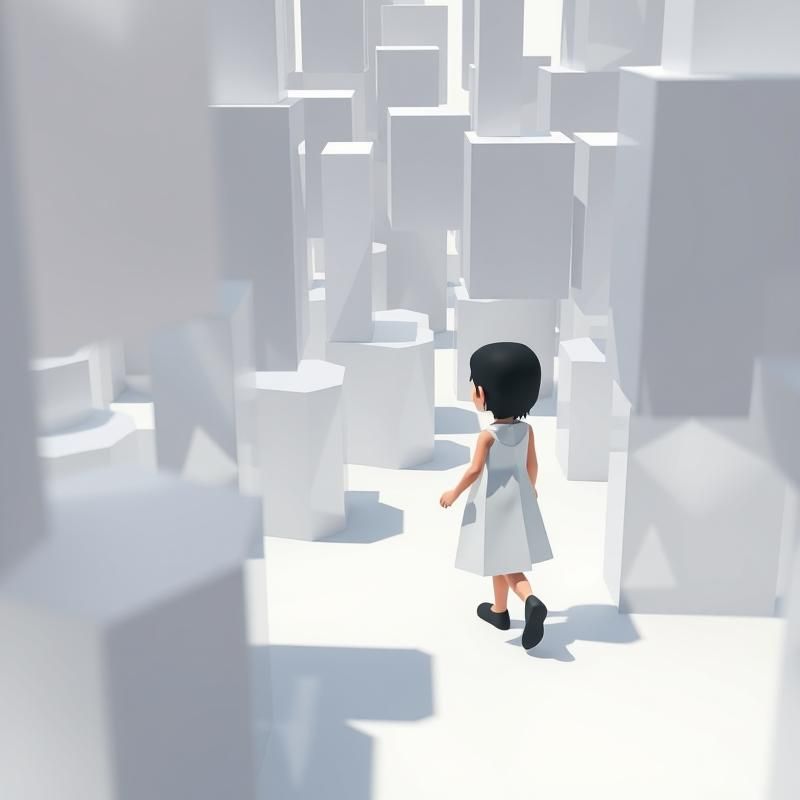 low poly style AI art