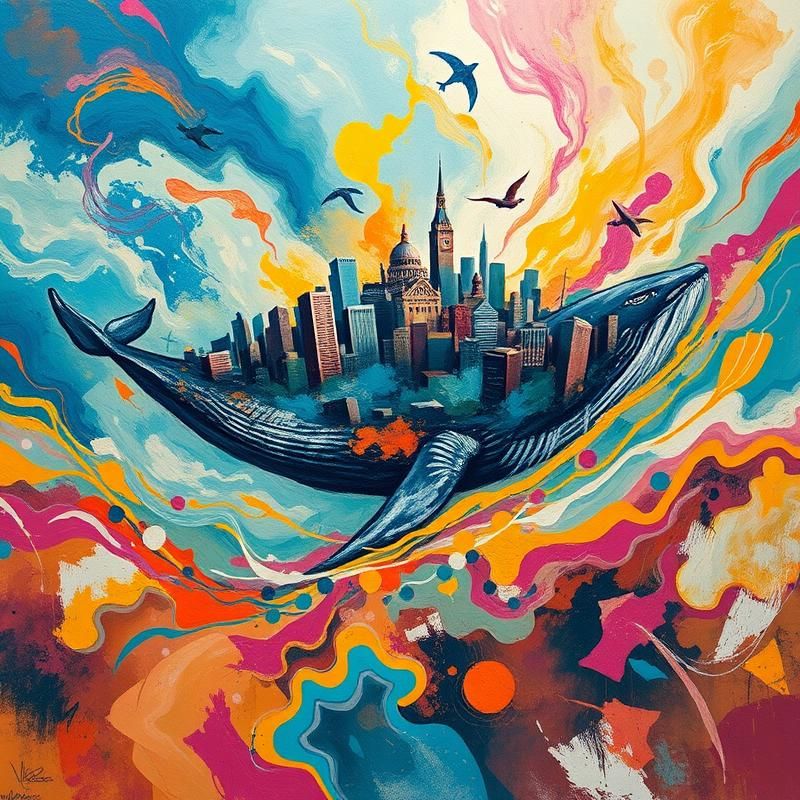 abstract expressionism style AI art