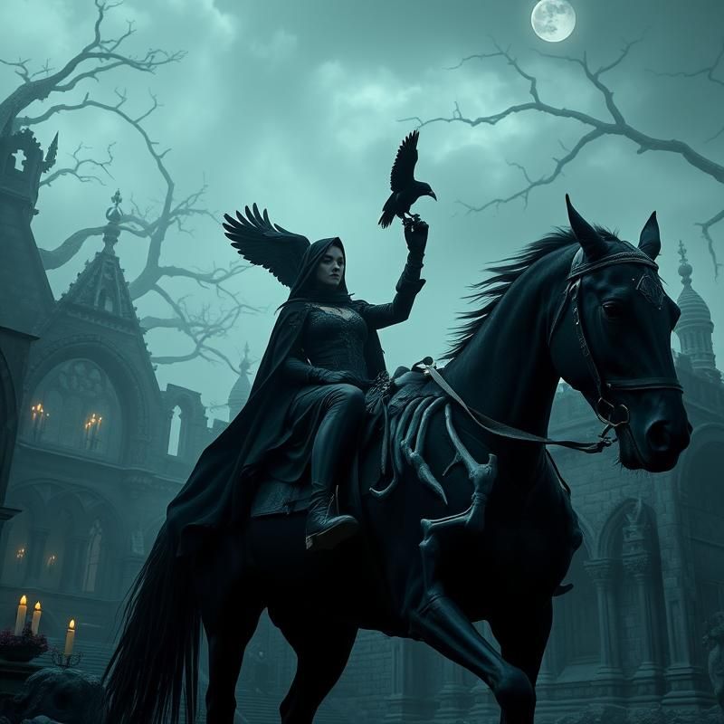 gothic style AI art