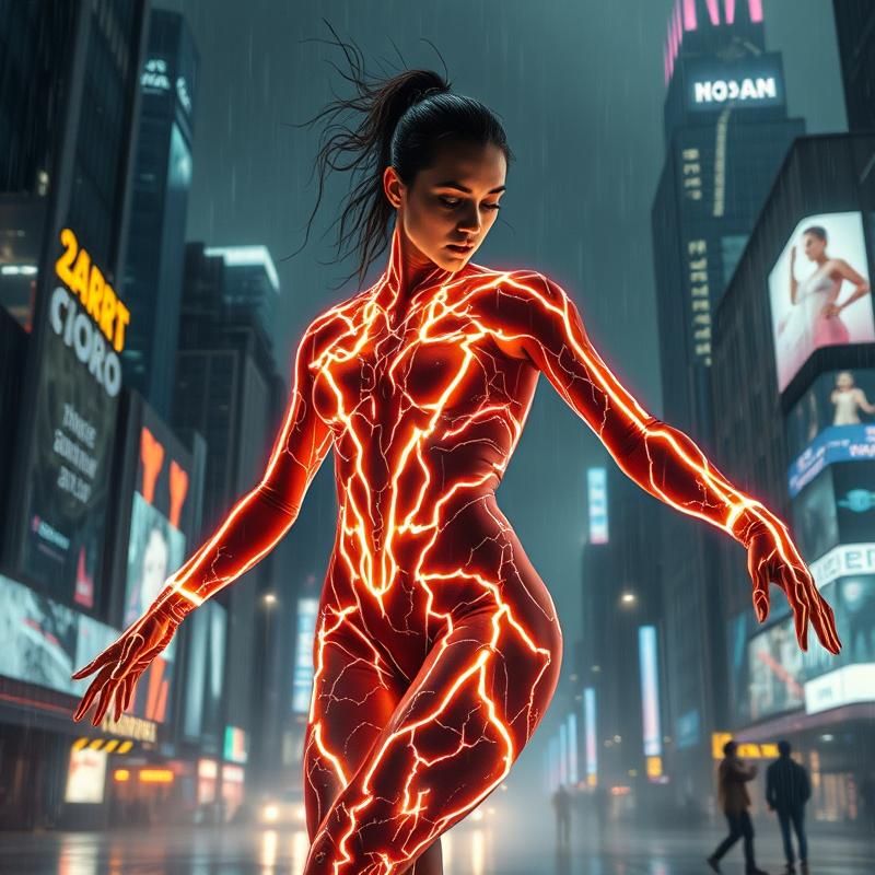 cyberpunk style AI art