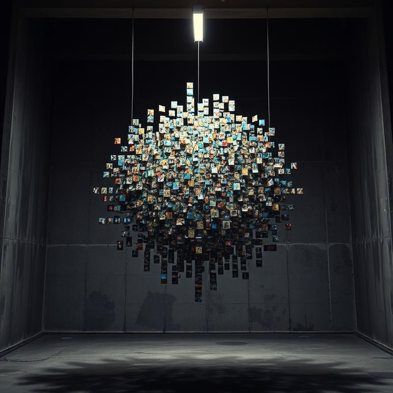 installation art style AI art