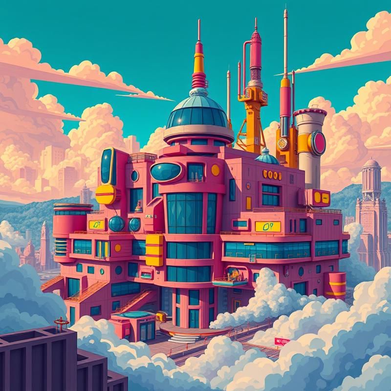 lowbrow art style AI art