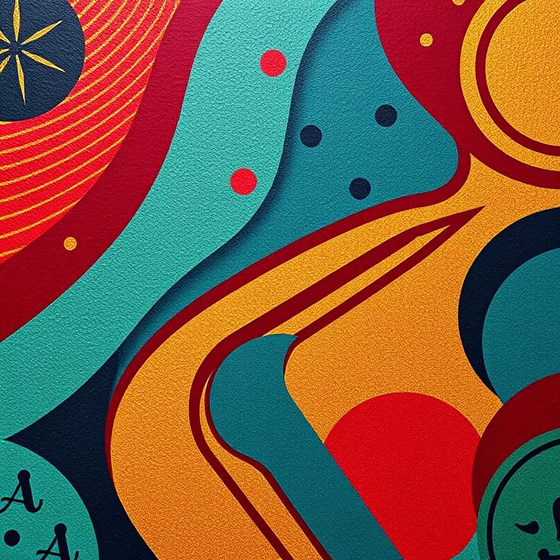 screen printing style AI art