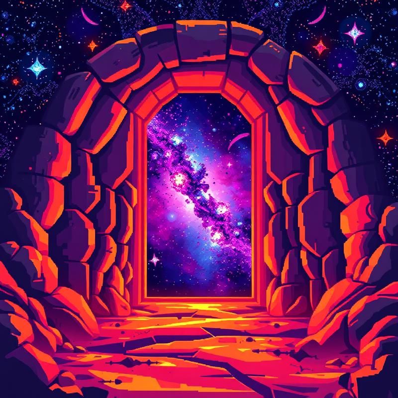 pixel art style AI art