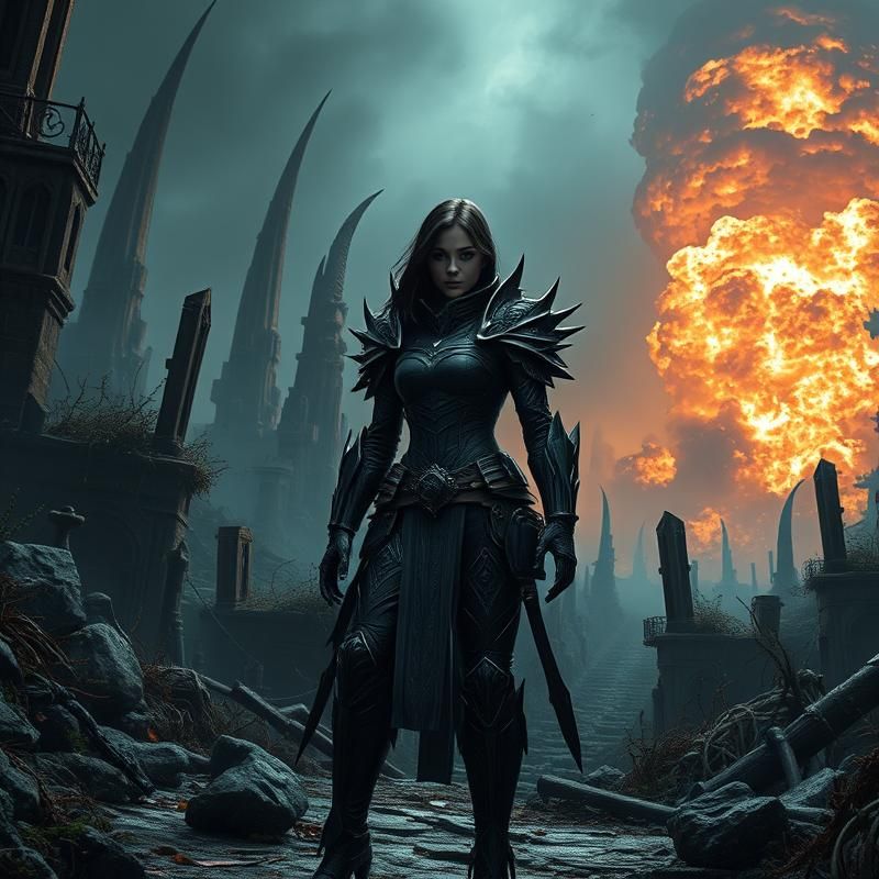 gothic style AI art