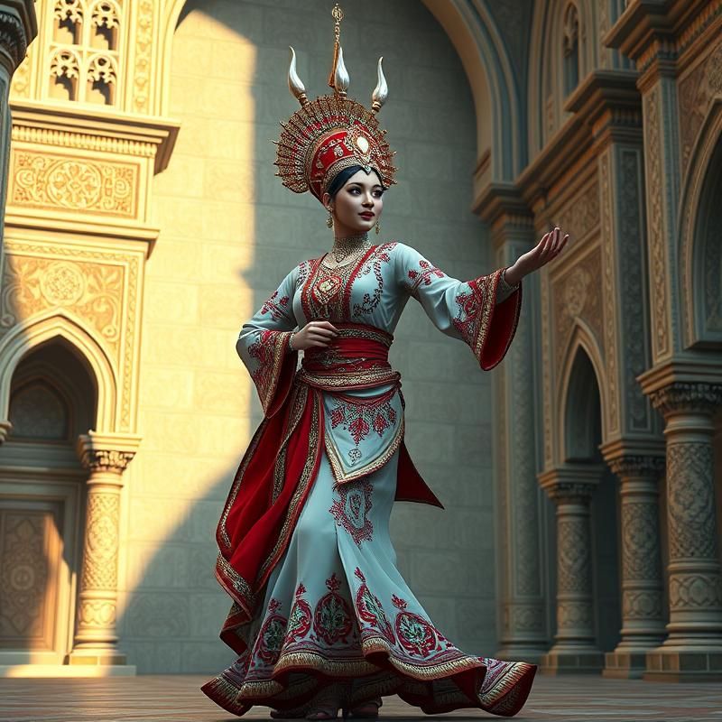 3D rendering style AI art