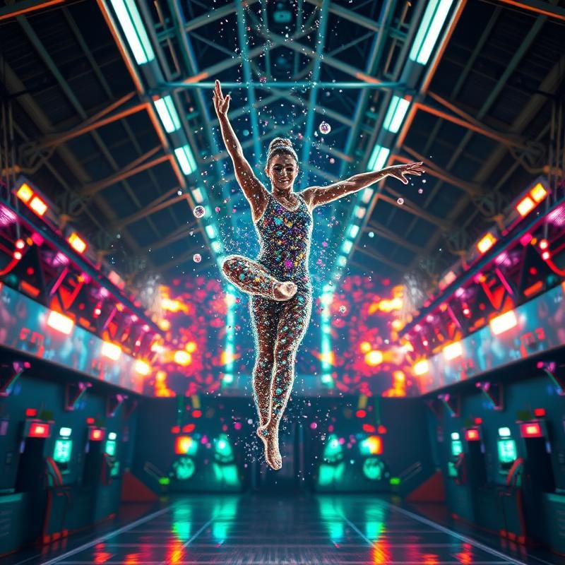 holographic style AI art