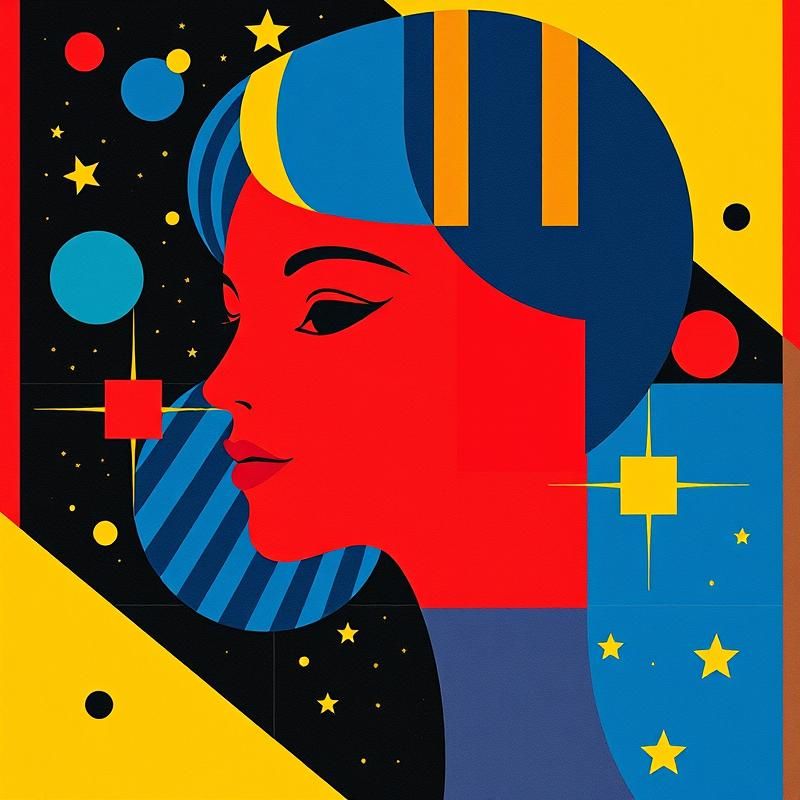 de stijl style AI art