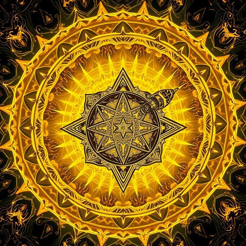 sacred geometry style AI art