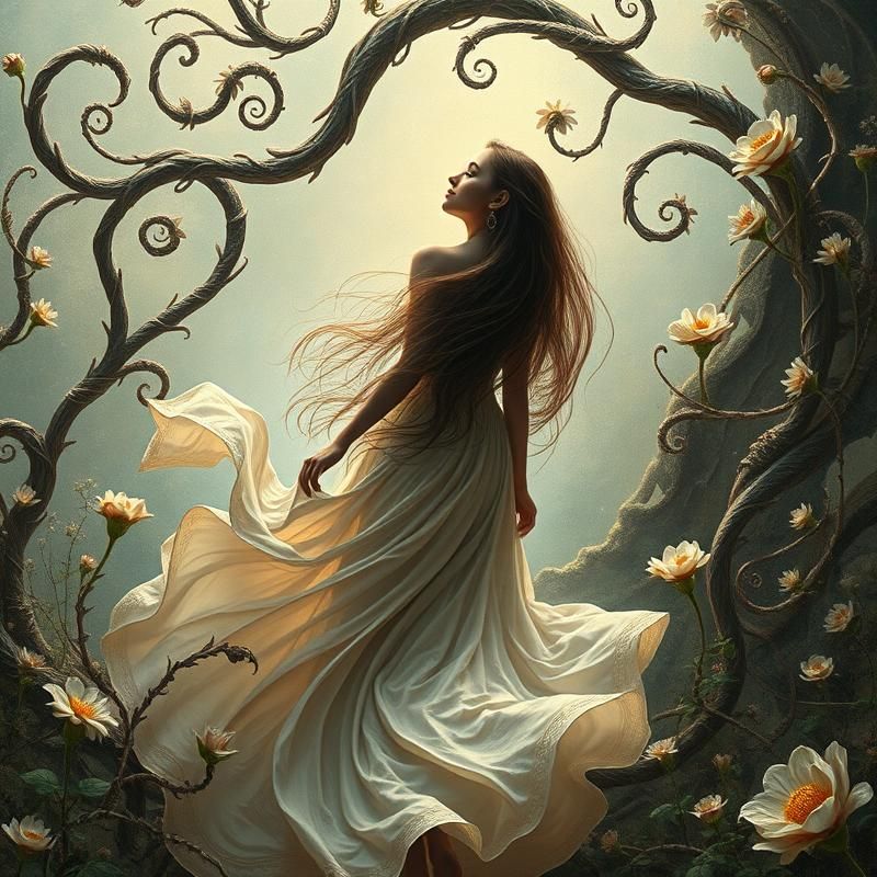 art nouveau style AI art