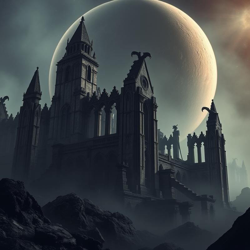 gothic style AI art
