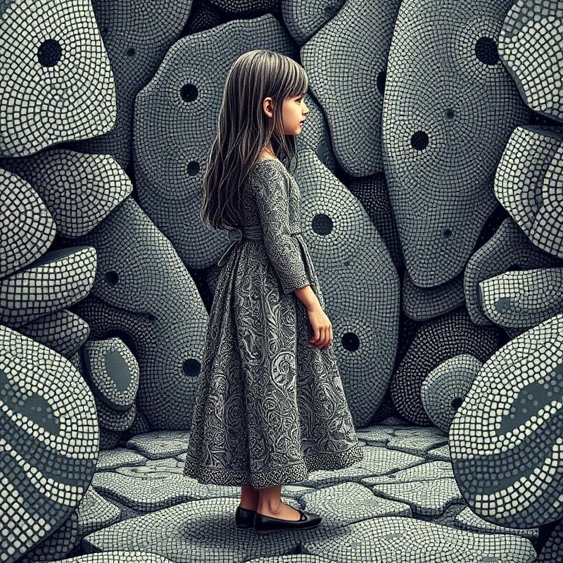 stipple style AI art