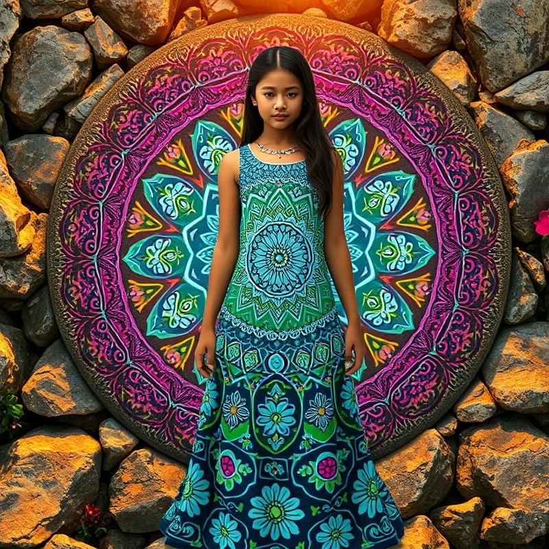 mandala style AI art