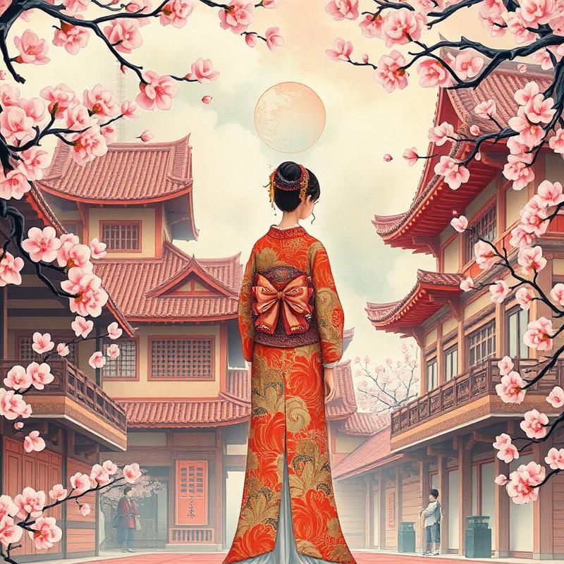 ukiyo-e style AI art
