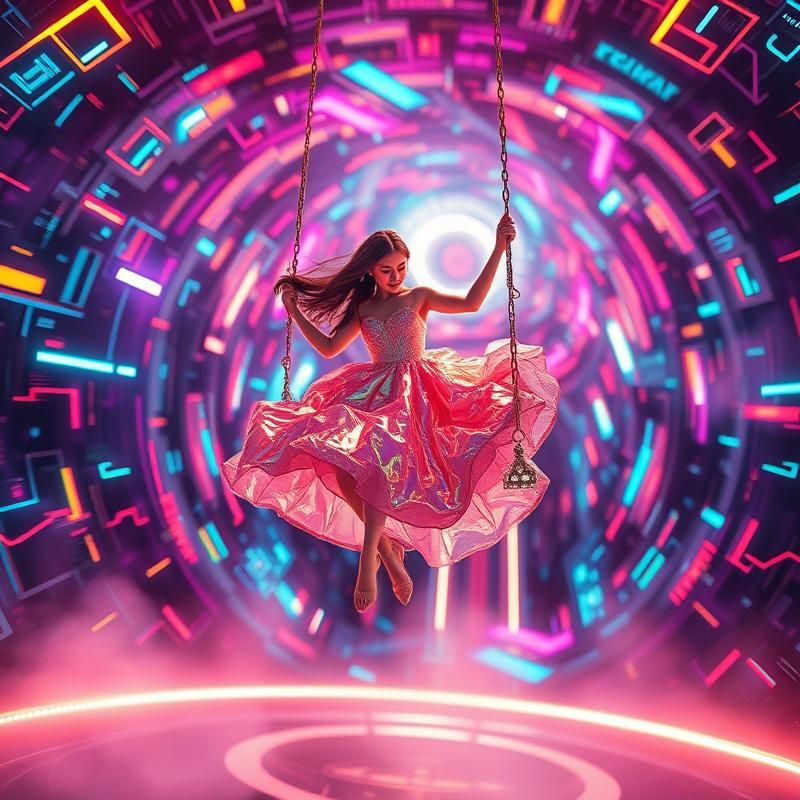 holographic style AI art