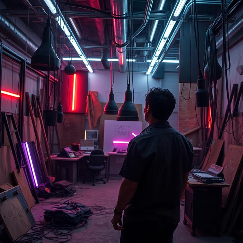 installation art style AI art