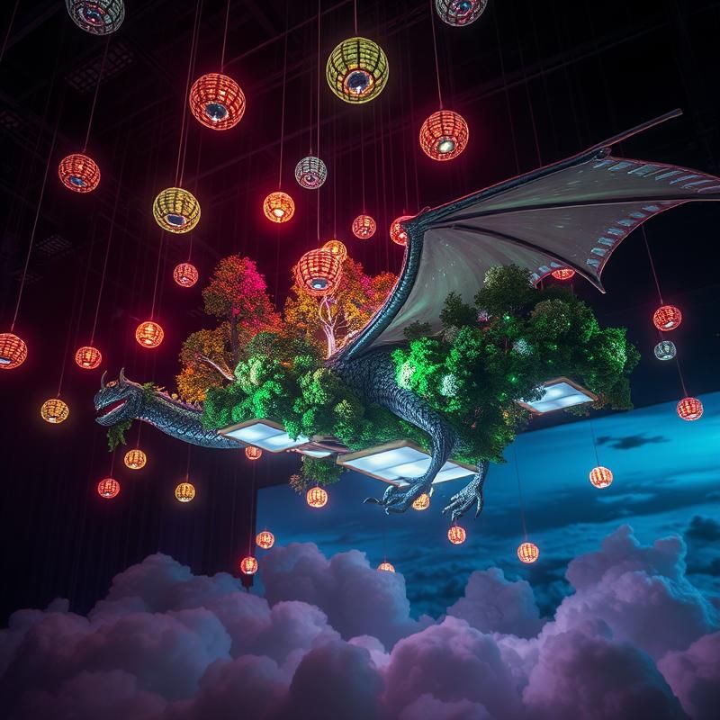installation art style AI art
