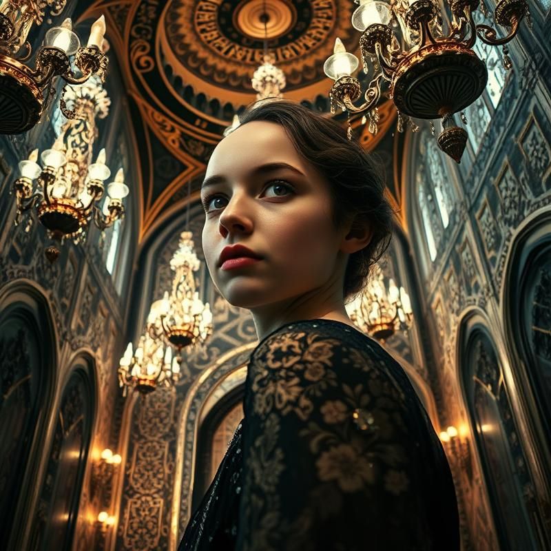 art deco style AI art