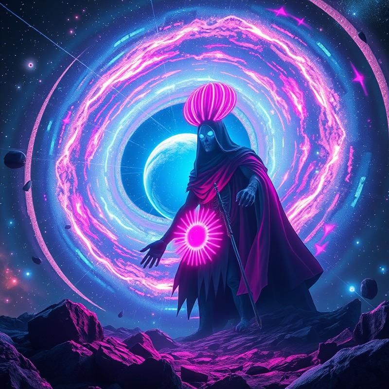 synthwave style AI art