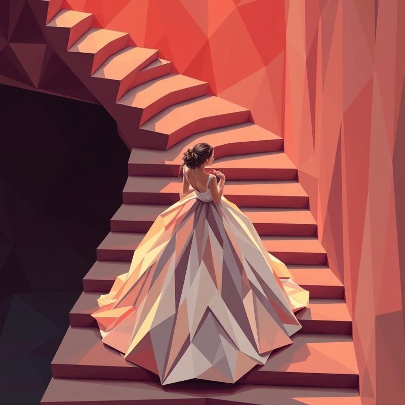 geometric style AI art