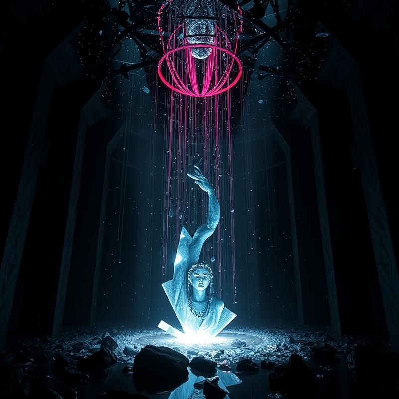 installation art style AI art