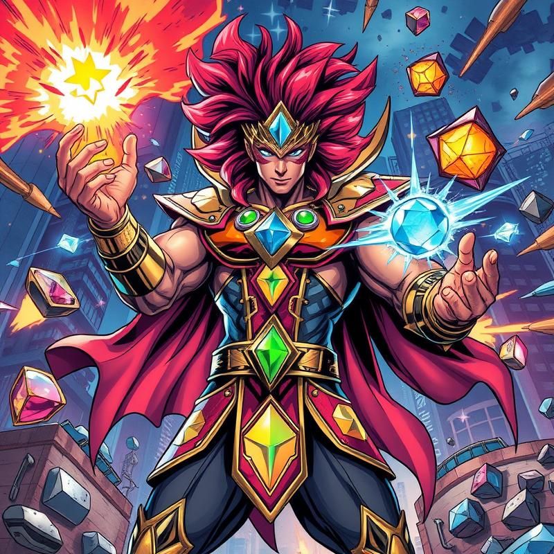 comic book style AI art