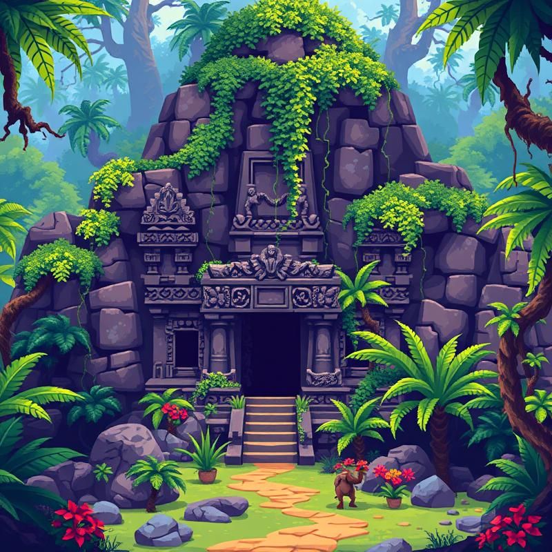 pixel art style AI art