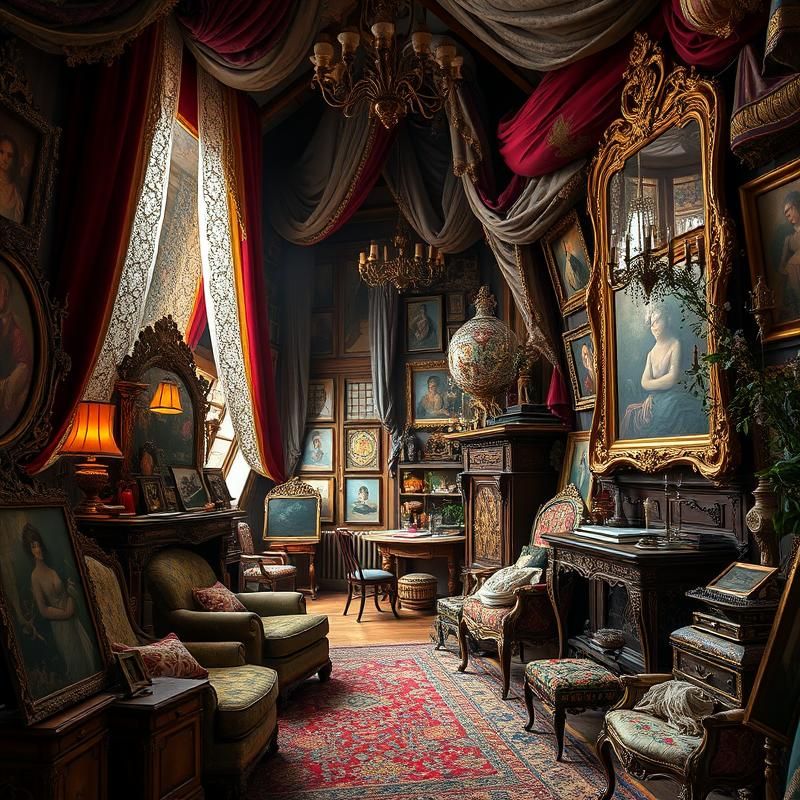 maximalist style AI art