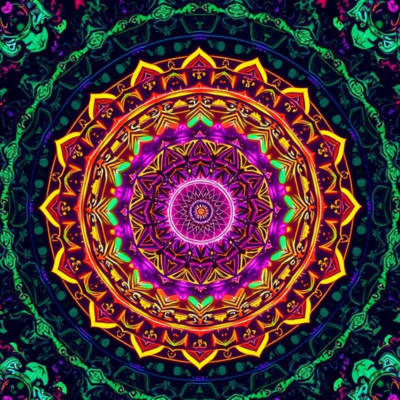 mandala style AI art