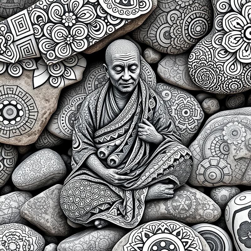zentangle style AI art