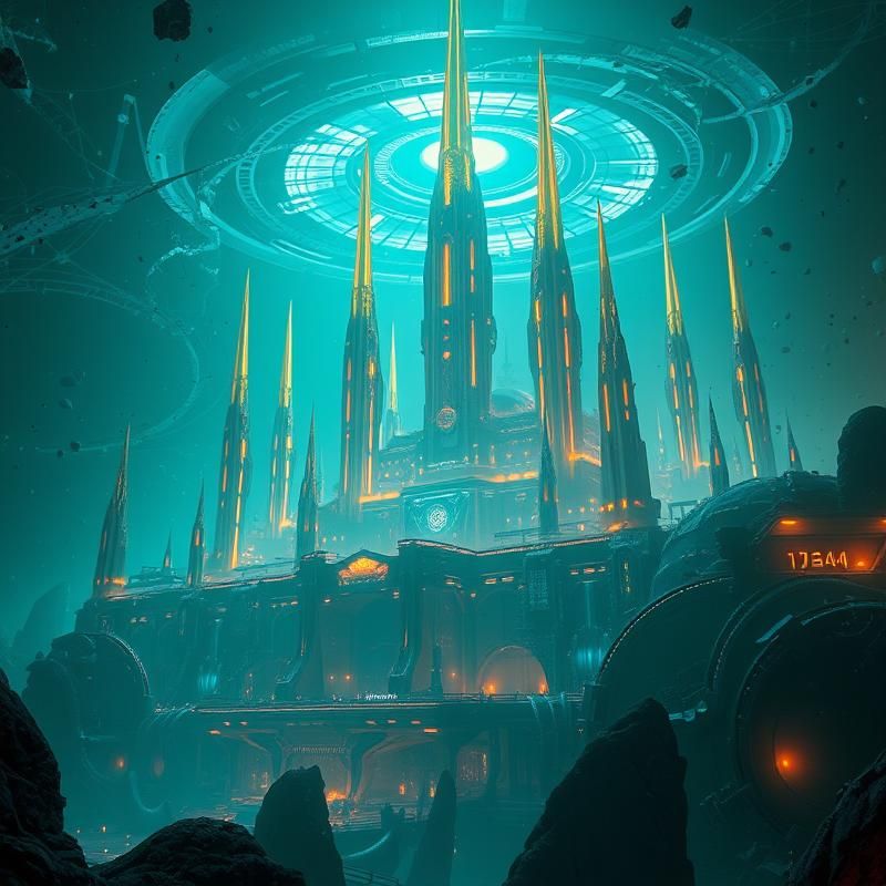 sci-fi art style AI art