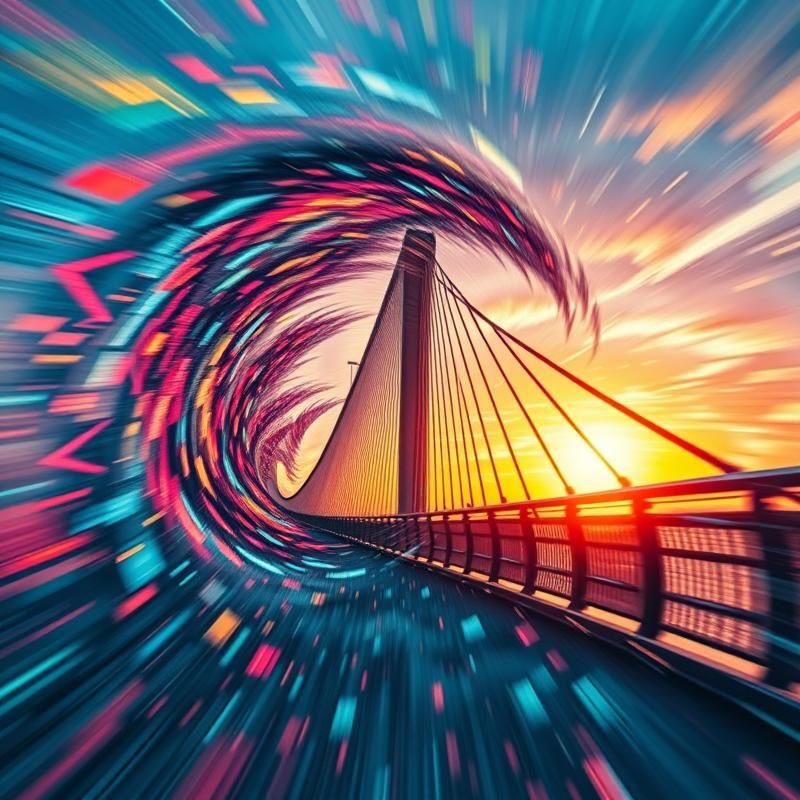 kinetic art style AI art