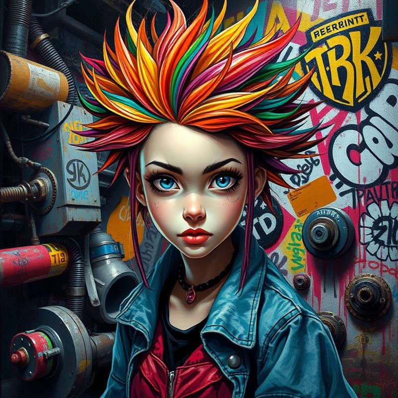 graffiti style AI art
