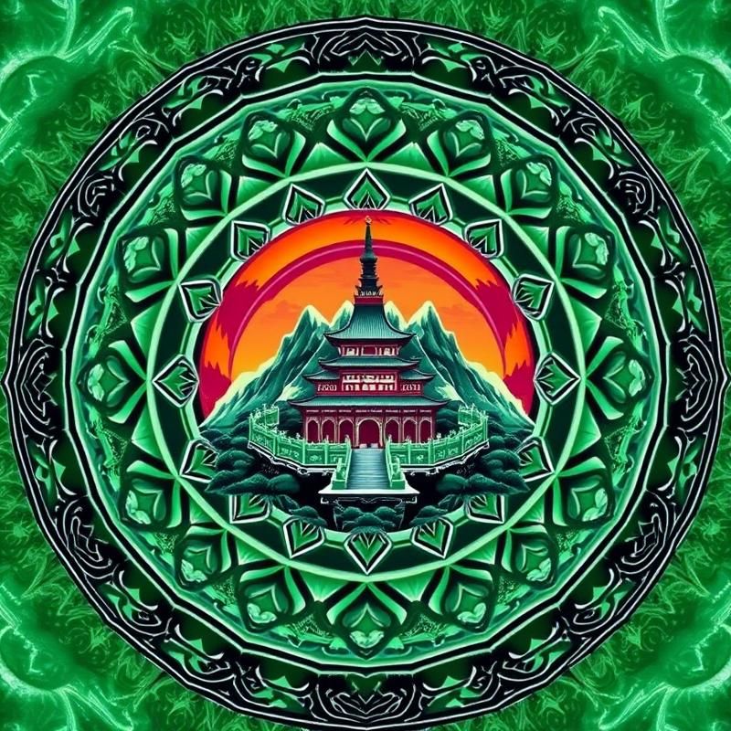 mandala style AI art
