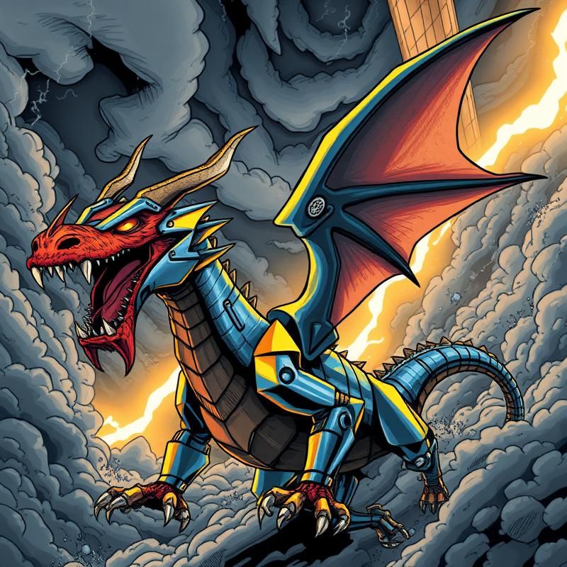 comic book style AI art