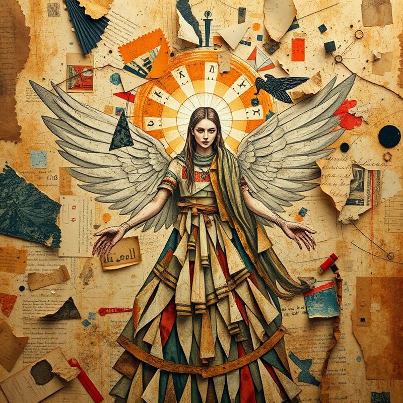 collage style AI art