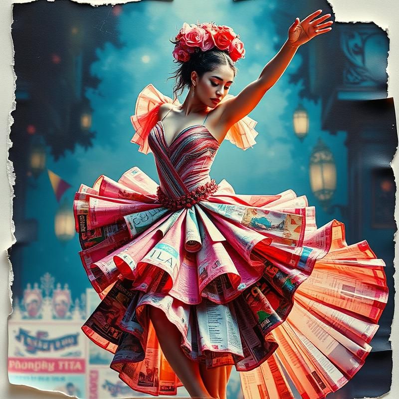 collage style AI art